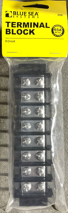 Blue Sea Terminal Block 2608 Ind 8 circuit 65A