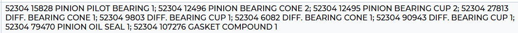 DANA Bearing & Seal Kit 099041 VOLVO GROUP 2719-99041