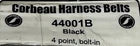 CORBEAU USA 44001B 4 Point Racing Harness Black Bolt-in w/Bolts