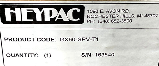 HEYPAC GX60-SPV-T1 ROTARY HORIZONTAL GEAR PUMP 1.1 GPM 1000PSI
