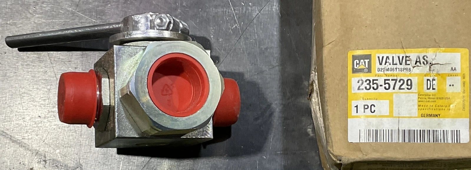 CAT BALL VALVE 235-5729 416E 420D 420E 430D 430E 416D Three Way Ball Valve