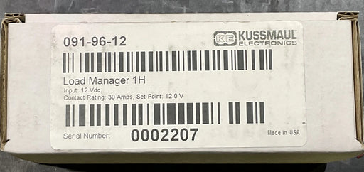 KUSSMAUL 091-96-12 Load Manager 1H SKY SKJQ-1C-12VDC