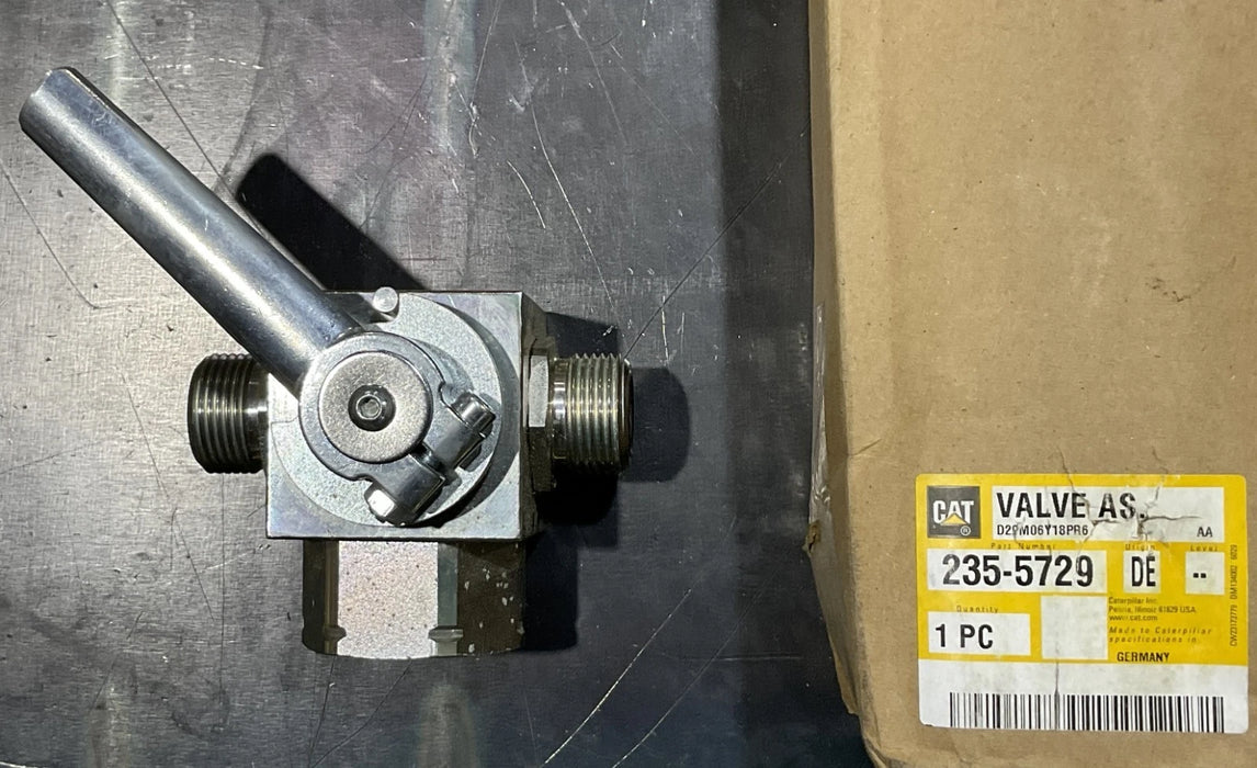 CAT BALL VALVE 235-5729 416E 420D 420E 430D 430E 416D Three Way Ball Valve