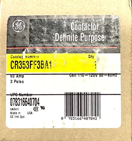 GE CR353FF3BA1 MOTOR CONTACTOR CR353 (TRANE CTR532)