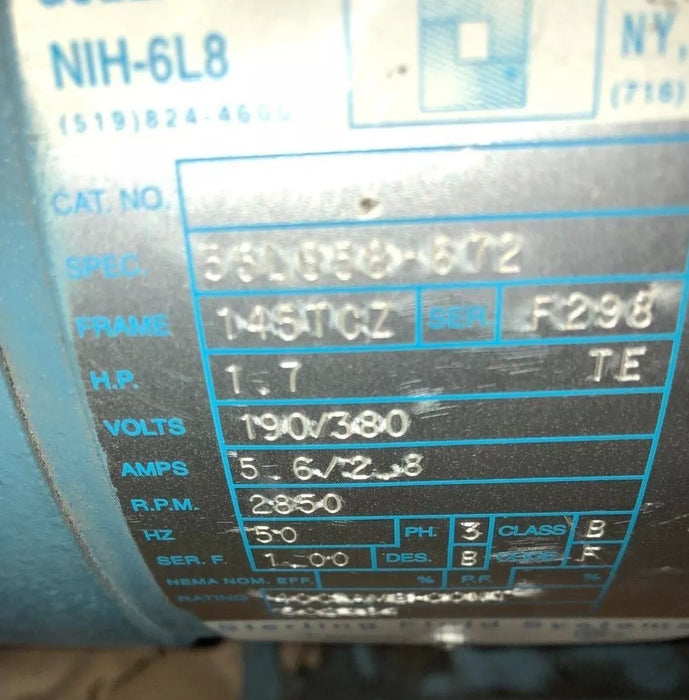 (NOS) SIHI VACUUM PUMP LEMA 40AZ831.OE.0 LOHY2404 LOHY2404BN11502 907682 901535