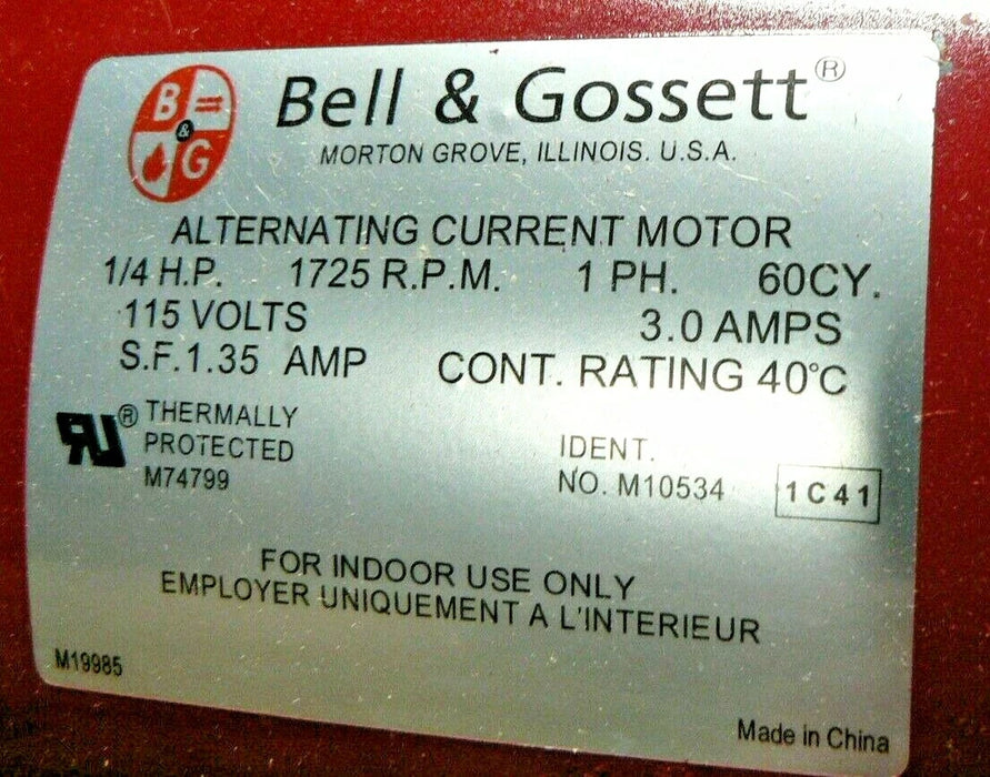 NEW Bell & Gossett 1522-1S 173014LF 1Ph, 1/4 HP 1725 RPM Pump
