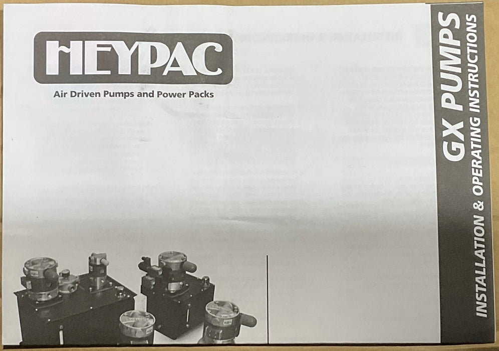 HEYPAC GX60-SPV-T1 ROTARY HORIZONTAL GEAR PUMP 1.1 GPM 1000PSI