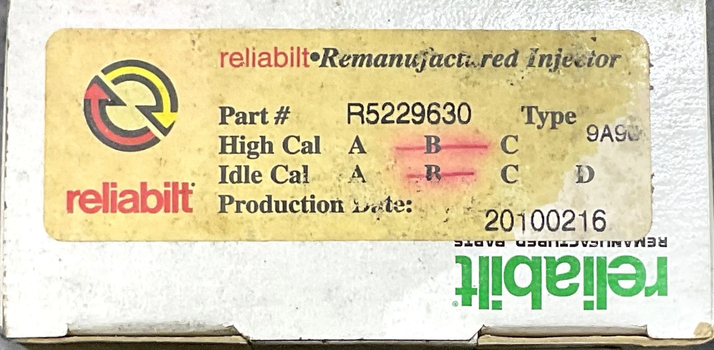 GENUINE DETROIT DIESEL R5229630 8V92 REMAN INJECTOR - 9A90 - 8V92