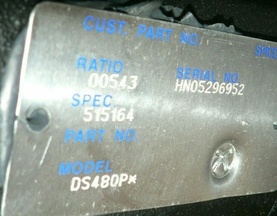 M977A4 SPICER DS480P DIFFERENTIAL CARRIER GEAR SPEC 515164 RATIO 00543 3010-01-604-7889