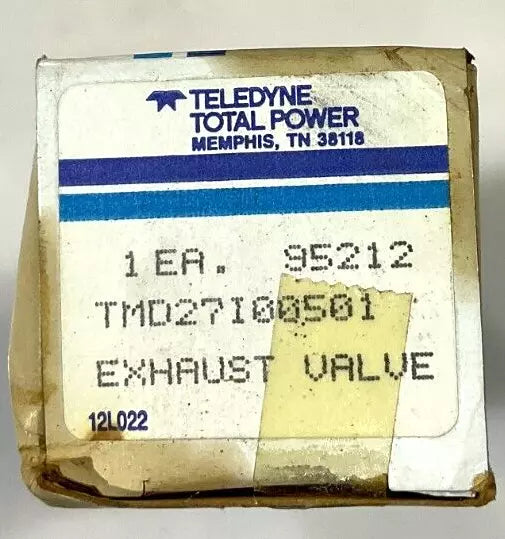 CONTINENTAL TM27 TMD27100501 EXHAUST VALVE