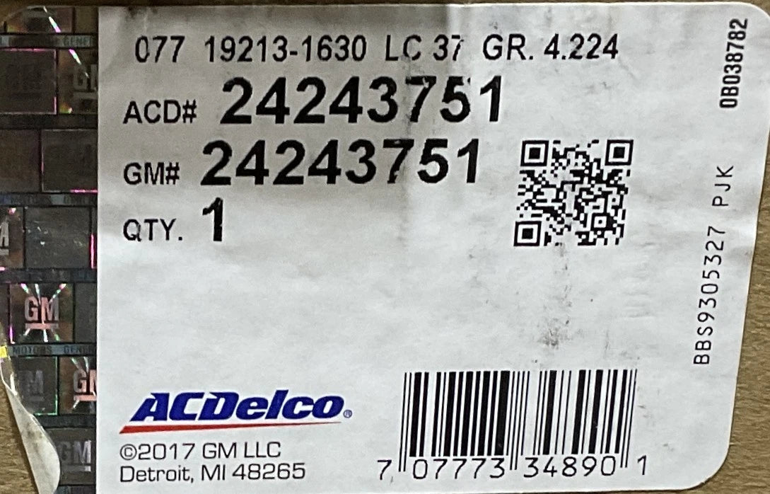 Genuine GM 2004 & UP 4L80E Transmission Fluid Pump Cover 24243751 2520-01-465-8809