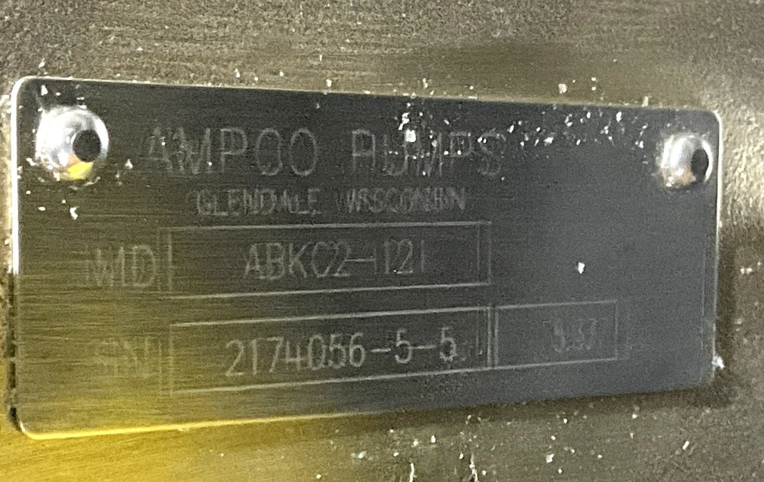 AMPCO Pump Model ABKC2-121 208-230V/ 460 60Hz 2HP Motor