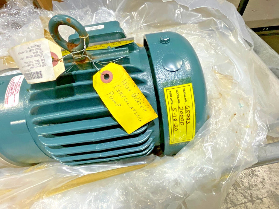 R.S. CORCORAN Model: 2000D 3/4 X 1/2 FNPT HOT WATER CIRCULATING PUMP
