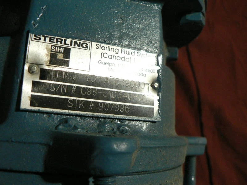 (NOS) SIHI VACUUM PUMP LEMA 40AZ831.OE.0 LOHY2404 LOHY2404BN11502 907682 901535