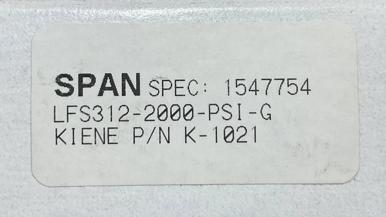Kiene K-Series Diesel Cylinder Pressure Indicator K-1021 03-0808-T SPAN 1547754