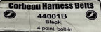 CORBEAU USA 44001B 4 Point Racing Harness Black Bolt-in w/Bolts