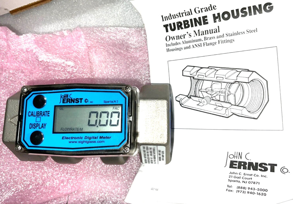 John Ernst RATE OF FLOW INDICATOR Model 319-04-S-150 S15N