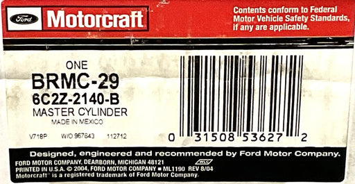 OEM Genuine Ford Master Cylinder6C2Z2140B 6C2Z-2140-B BRMC-29 2003-2007 Ford