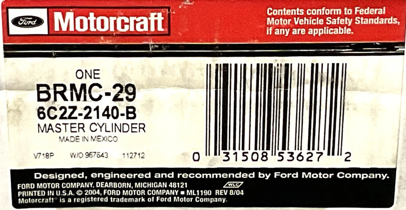 OEM Genuine Ford Master Cylinder6C2Z2140B 6C2Z-2140-B BRMC-29 2003-2007 Ford