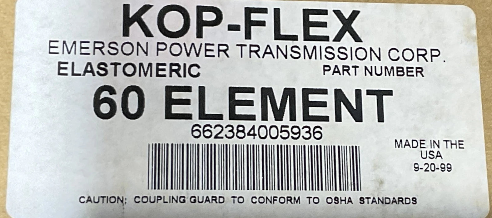 KOP-FLEX EMERSON 60EE 60 ELEMENT