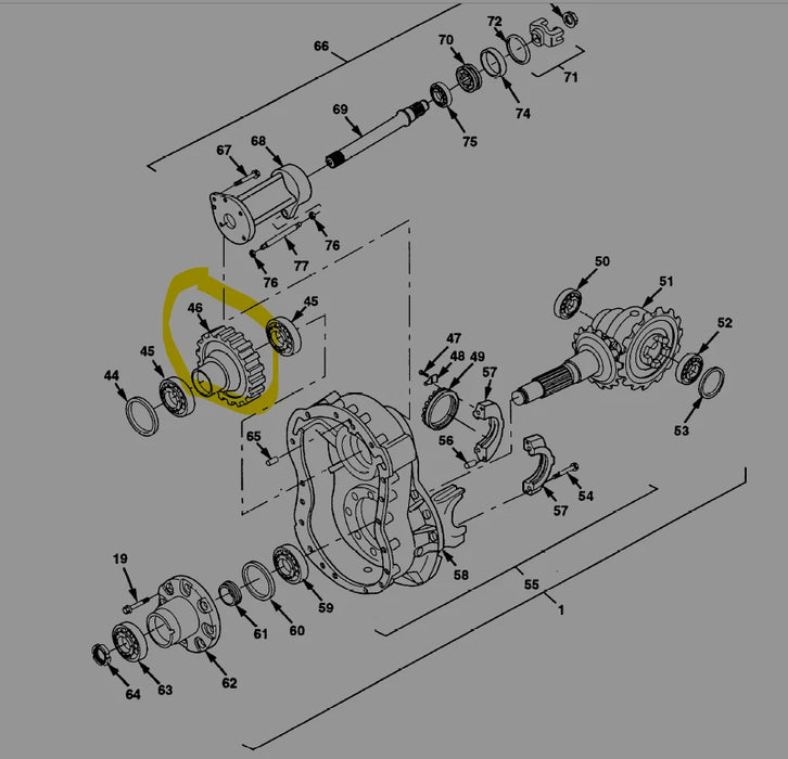 MERITOR DIFFERENTIAL GEAR E88220036: APPLICABLE TO V86015447 3040-01-346-1856