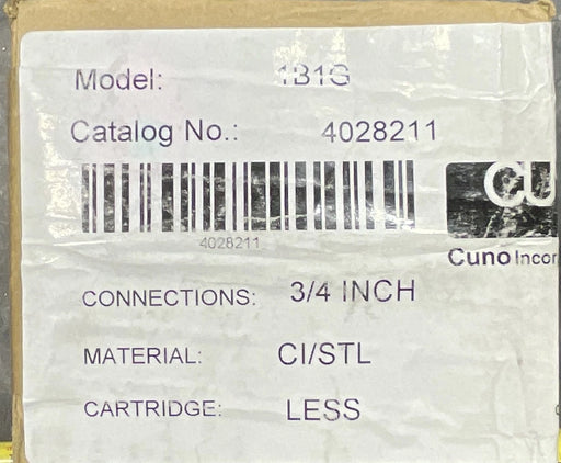 CUNO AIR AND GAS FILTER MODEL 1B1G 40282-11
