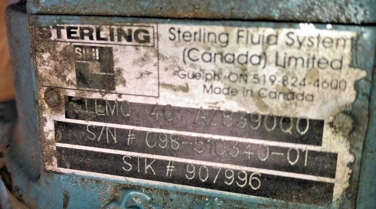 (NOS) SIHI VACUUM PUMP LEMA 40AZ831.OE.0 LOHY2404 LOHY2404BN11502 907682 901535