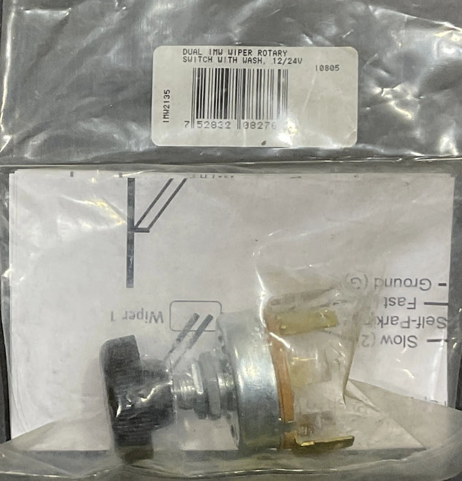 IMTRA DUAL IMW2135 ROTARY WIPER SWITCH W/ WASH 12/24V AMERICAN GROWLER 55001167