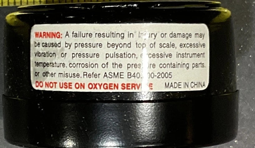 NORGREN DIAL INDICATING PRESSURE GAGE AIR TECHNIQUES 52015 MED/DENTAL EQUIP