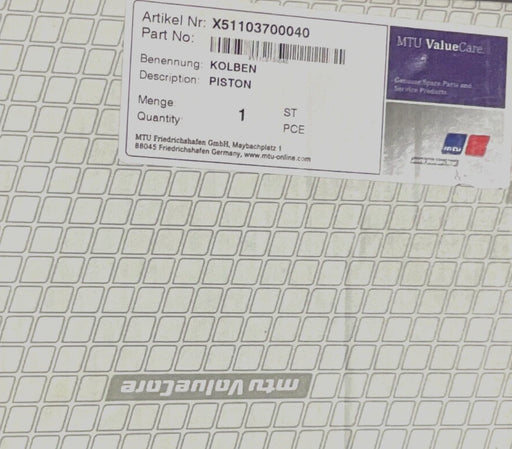 GENUINE MTU Piston X51103700040