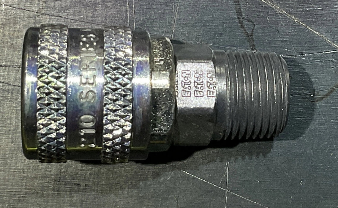 HANSEN 210 SERIES 1/4"x3/8"NPTF Pneumatic Quick Disconnect Coupling Buna-N Seal