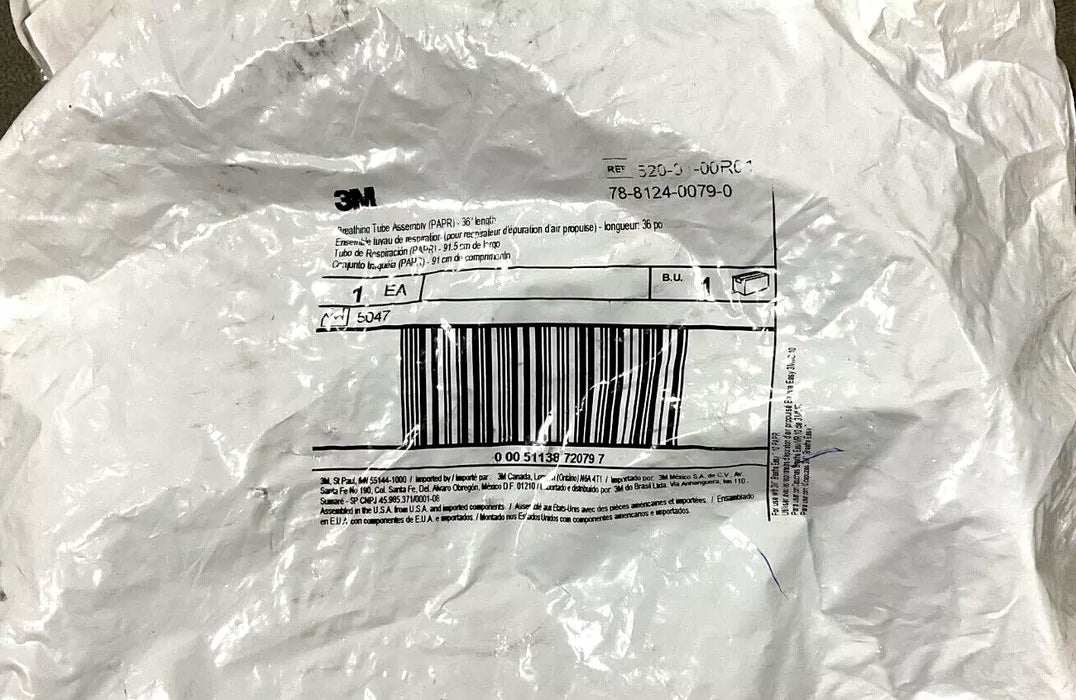 3M Breathe Easy 10 System 78-8124-0079-0 BREATHING TUBES 36 inches