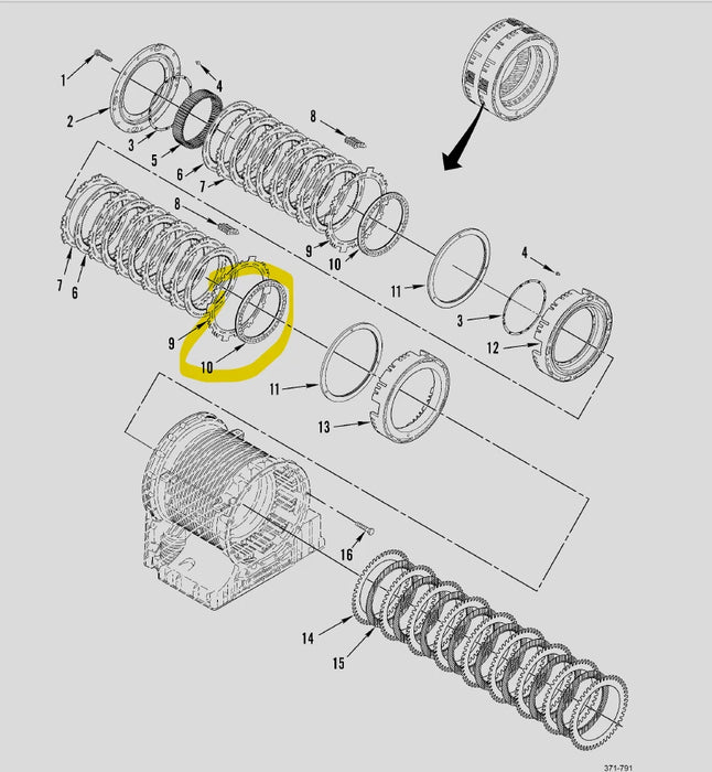 Allison HD TRANSMISSION CLUTCH PLATE RETAINER 29501426 29515628 29542643 2954264