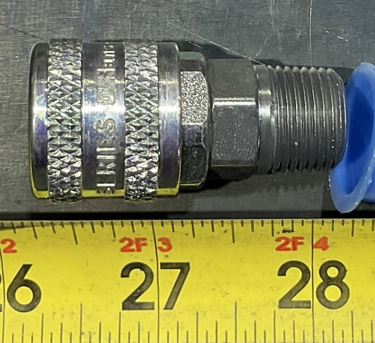 HANSEN 210 SERIES 1/4"x3/8"NPTF Pneumatic Quick Disconnect Coupling Buna-N Seal