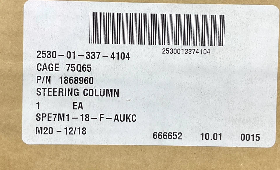 M1070 HET Steering Column Housing , UC35117 , 1868960 , 2530-01-337-4104