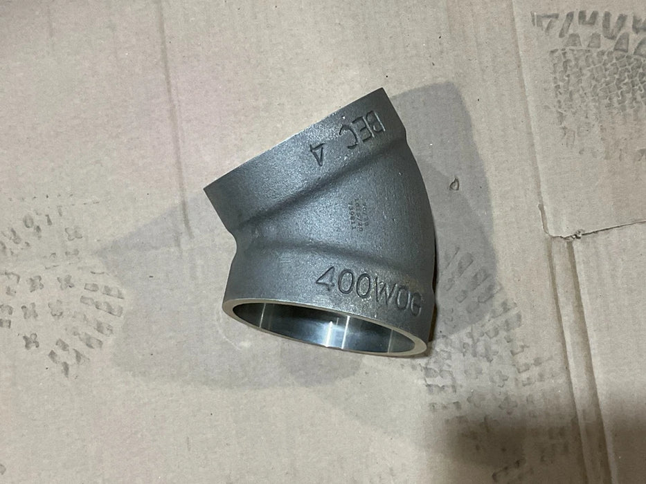45 DEGREE ELBOW 4"NPS 400PSI 70/30 CUNI P/N 6704-600