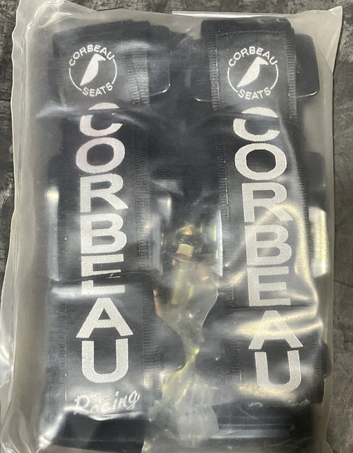 CORBEAU USA 44001B 4 Point Racing Harness Black Bolt-in w/Bolts