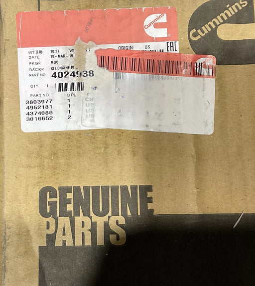 GENUINE Cummins Engine Piston Kit 4024938 for M11 QSM Diesel Engines