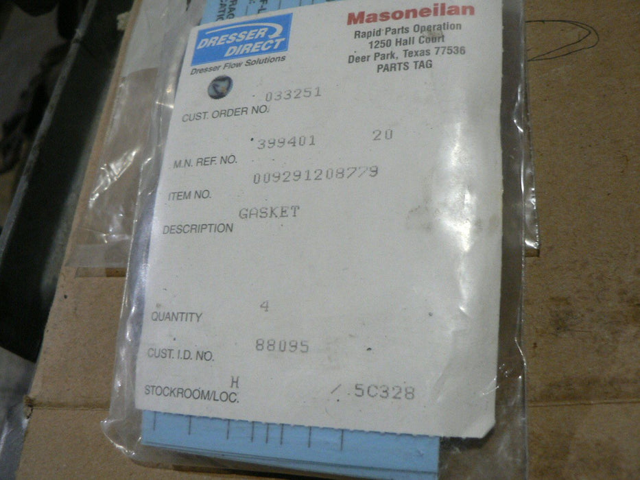 DRESSER MASONEILAN GASKET 399401 09291208779