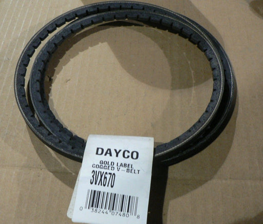 DAYCO V BELTS 3VX670 GOLD LABEL COGGED V-BELT