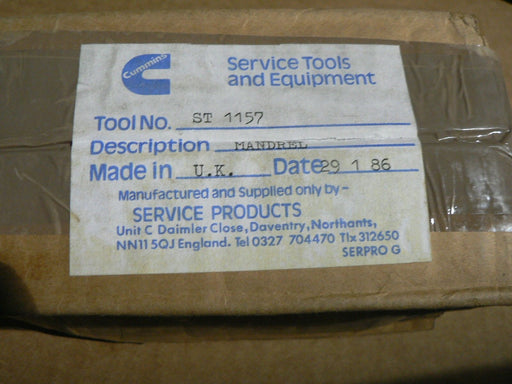 CUMMINS GEAR & SPACER MANDREL ST1157