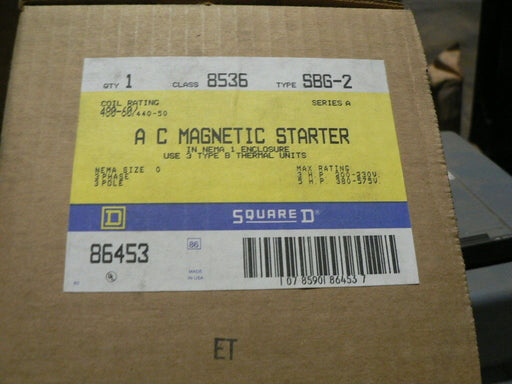 NEW SBG2V03 Square D AC Magnetic Nema 0 Rated Starter