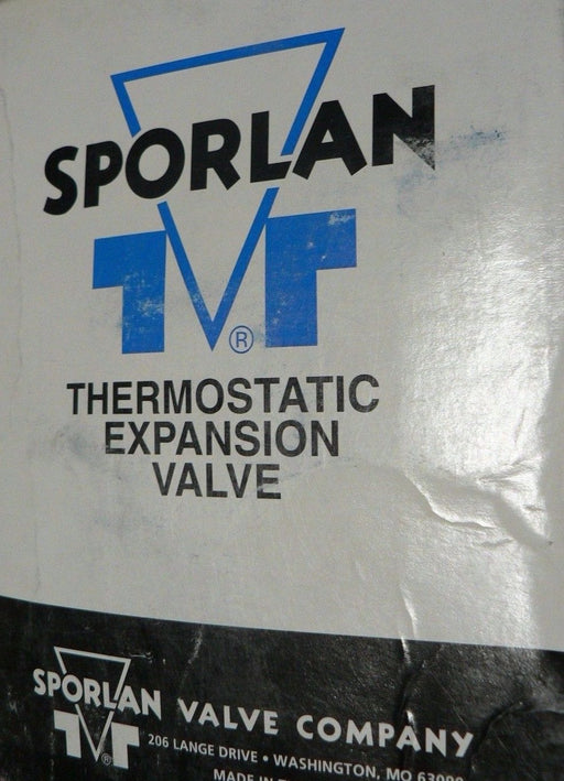 SPORLAN SJE-5-CP60 TYPE S SERIES THERMOSTATIC Refrigeration Expansion Valve TEV