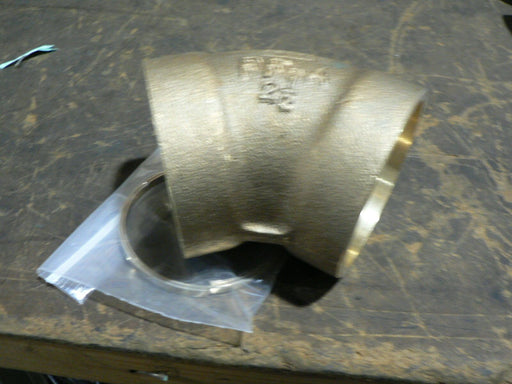 DLA LAND AND MARITIME BRONZE COPPER ALLOY 45 DEGREE STEAM ELBOWS FF-A 2-1/2