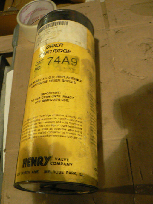 HENRY VALVE DRIER CARTRIDGE 74A9 (NOS)