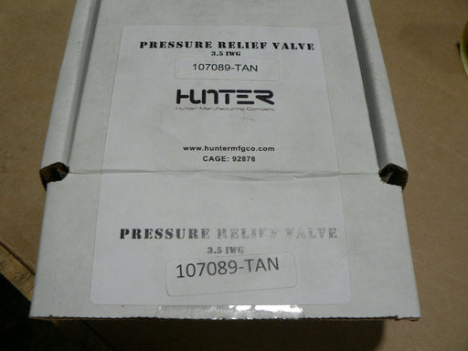 HUNTER PRESSURE RELIEF VALVE 107089-TAN