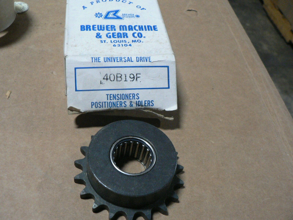 TRITAN #40 Sprocket - 19 Tooth, 1/2" Pitch, 5/8" Finished Bore With Keyway & Set Screws