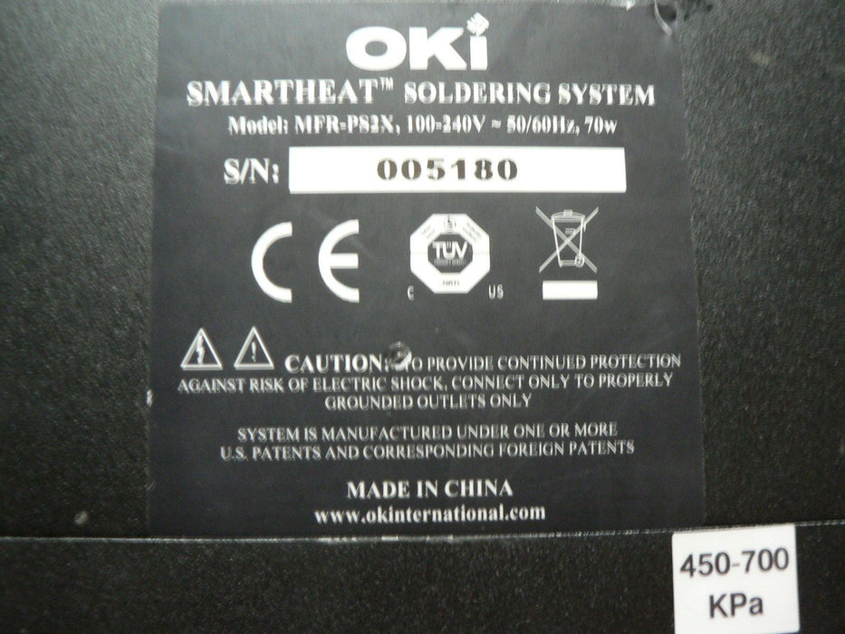 OKI SMARTHEAT MODEL: MFR-PS2X  100-240V 50/60HZ 70W