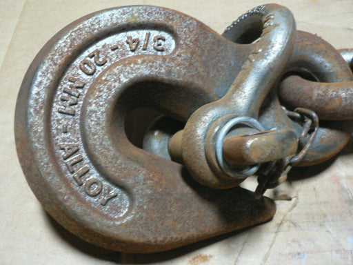 CHAIN & HOOK 3/4-20 MM-ALLOY SHORT