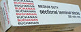 BUCHANAN MEDIUM DUTY SECTIONAL TERMINAL BLOCKS 600V P/N  0625 (BOX OF 100*)